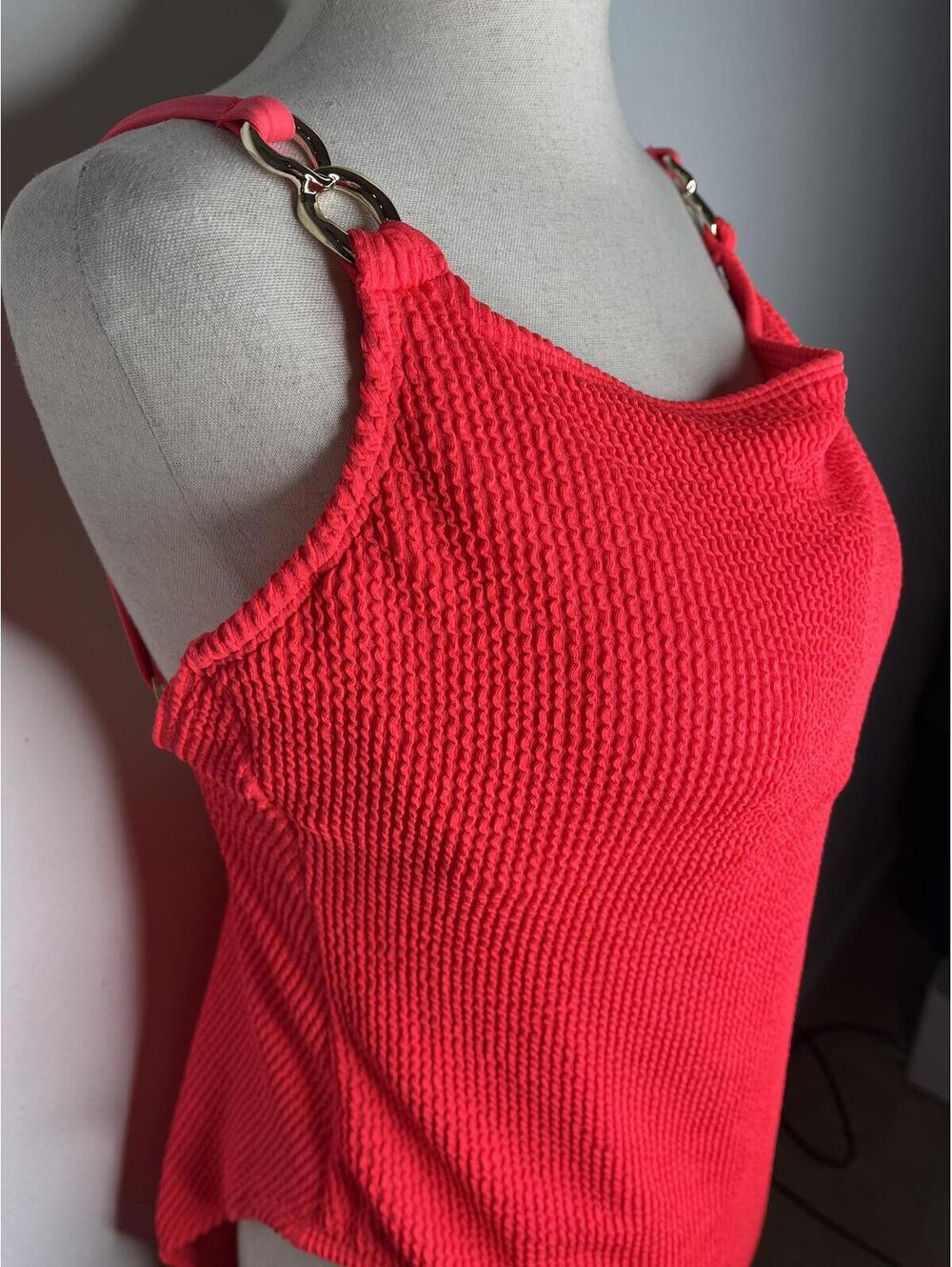 NWT Lilly Pulitzer Women's Mizner Red/Alizee One-Piece Swimsuit Size 14 - Picture 4 of 11